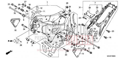 FRAME BODY VFR1200FD de 2013